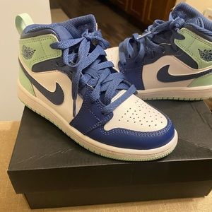 Jordan 1 Mid (PS) Blue Mint